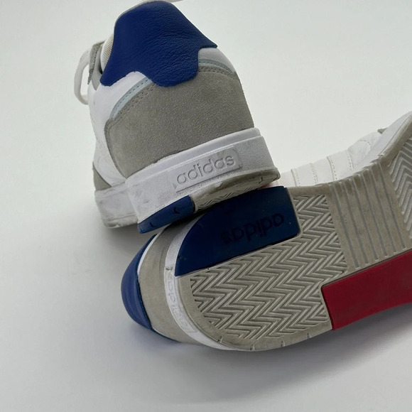 Adidas “Neo Courtmaster” White Gray Leather  Cloudfoam Men’s SZ: 11.5 # FW9359 - Picture 8 of 16